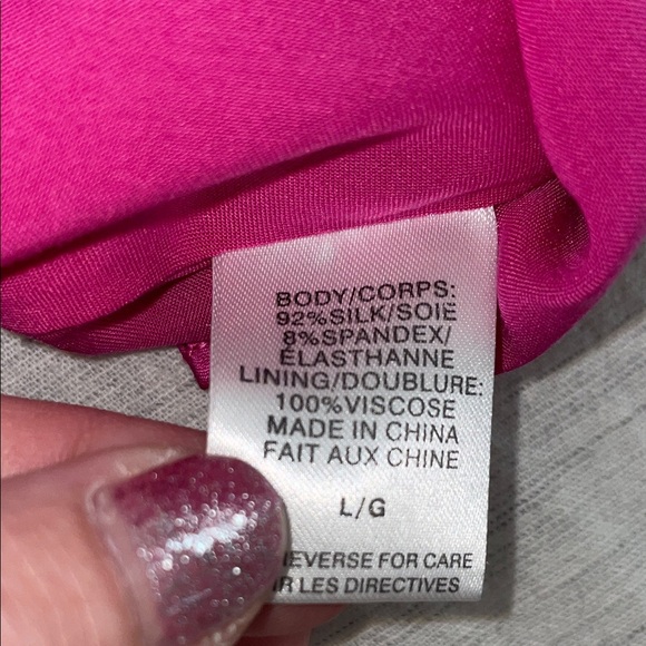 Cami NYC Fuchsia Silk Camisole - Picture 7 of 12